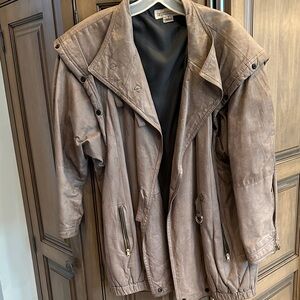 Women’s light greyish/tan Leather Jacket